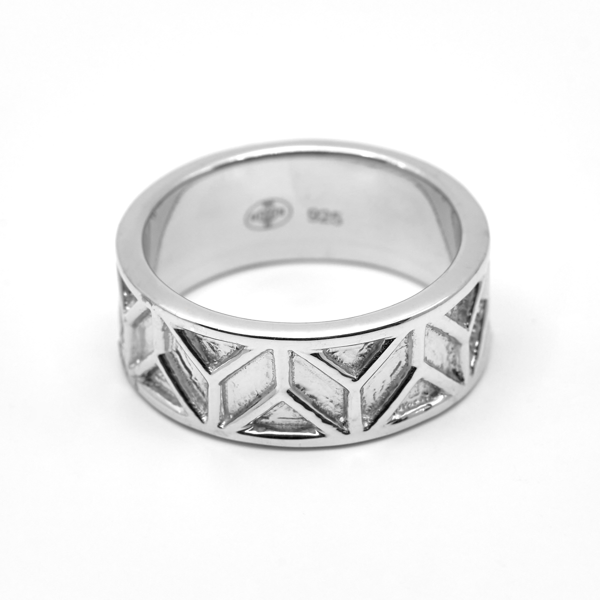 Bague anneau argent Metrix